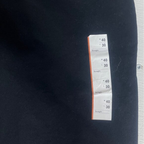 Goodfellow Straight Chino Pants Mens 40 X 30 Black New Stretch - Picture 11 of 11